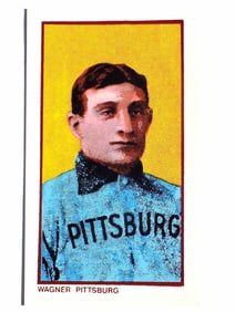WARHOL STYLE HONUS WAGNER BASEBALL SILKSCREEN