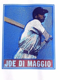 WARHOL STYLE JOE DIMAGGIO BASEBALL SILKSCREEN