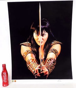 XENA WARRIOR PRINCESS ALEX ROSS SIGNED PRINT