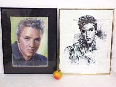 ELVIS PRESLEY FRAMED PORTRAIT PRINTS