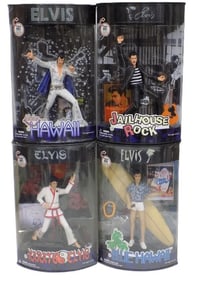 COLLECTIBLE ELVIS PRESLEY ACTION FIGURES SET OF 4