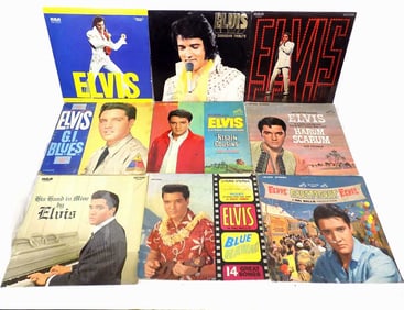 VINTAGE GROUP OF ELVIS PRESLEY RECORD ALBUMS