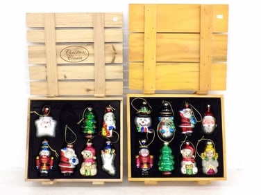 THOMAS PACCONI CHRISTMAS ORNAMENTS 2 CRATES