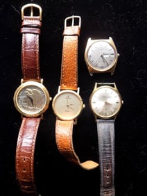 MEN'S WRISTWATCH LOT WALTHAM MOVADO SWISS ETC