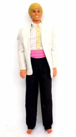 VINTAGE 1968 MATTEL KEN TOY DOLL WHITE TUXEDO