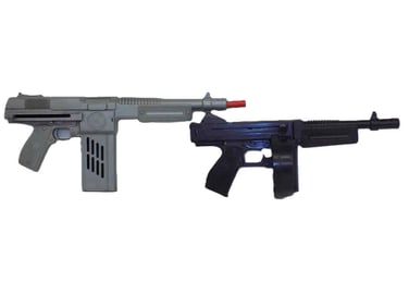 FLYING COMMANDO & THUNDERBURP TOY MACHINE GUNS