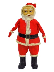 VINTAGE 1950'S SANTA CLAUS VINYL DOLL