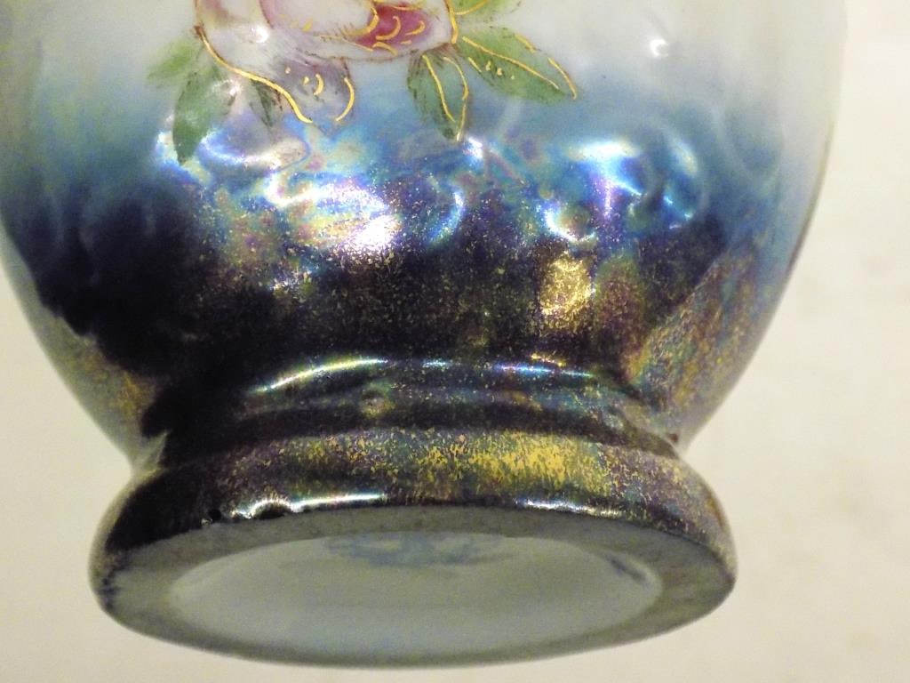 AUSTRIAN VICTORIA CARLSBAD FLORAL PORCELAIN VASE - 4