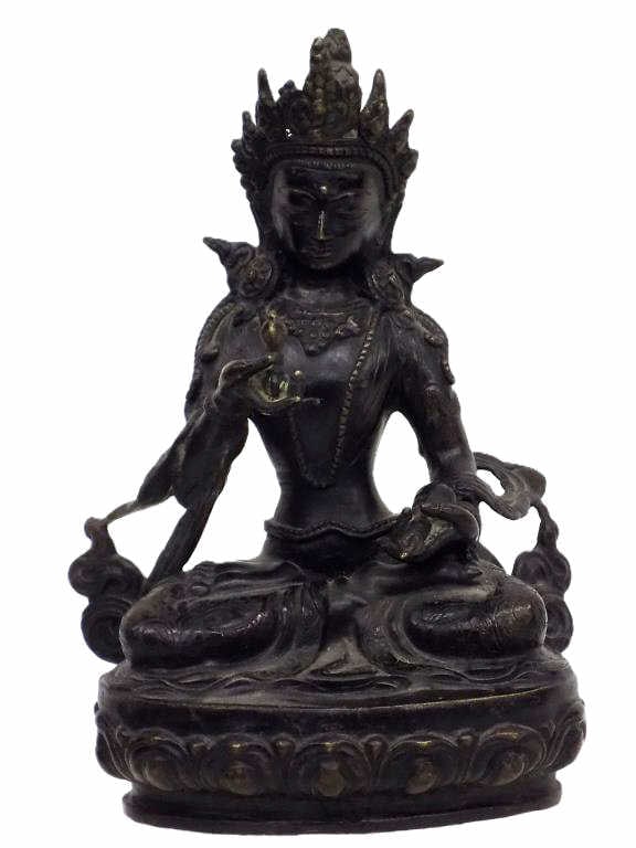 CHINESE BUDDHIST GODDESS TARA BRONZE STATUE (1 of 7)