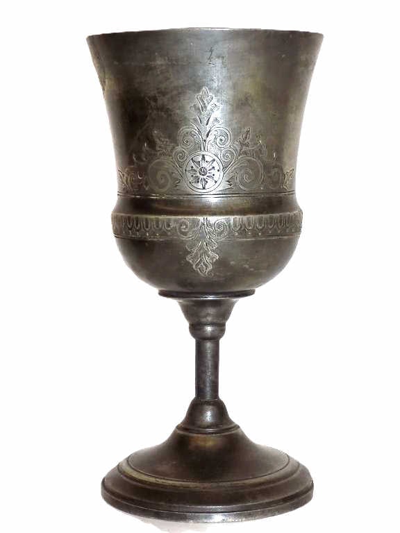FANCY VICTORIAN SILVERPLATE CHALICE (1 of 5)