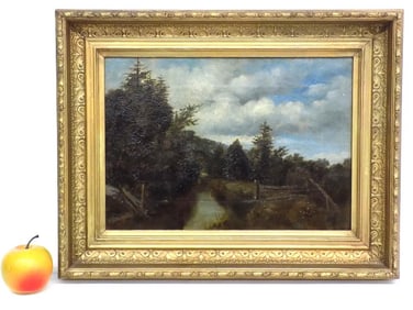 HUDSON VALLEY WOODLANDS STREAM PAINTING