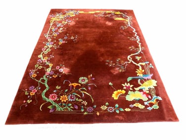 BEAUTIFUL CHINESE DECO NICHOLS ROOM SIZE RUG 9x12