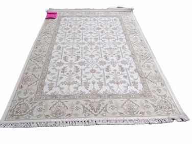 ELEGANT ART NOUVEAU FLORAL SUMAK RUG 6'2" x 9'