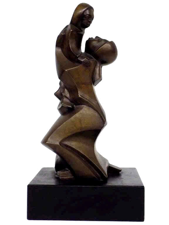RANGEL GOMEZ - MASTERFUL MODERNIST BRONZE SCULPTURE (1 of 13)