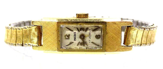 14K GOLD PROGRES LADIES WRISTWATCH 16.7 GRAMS