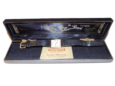 LUCIEN PICCARD DUFONTE 18K GOLD WRISTWATCH 22.5 G