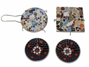 MIDCENTURY MODERN ART TILE TABLEWARE