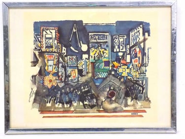 JOHN MARIN - BROADWAY CITY SCENE PRINT