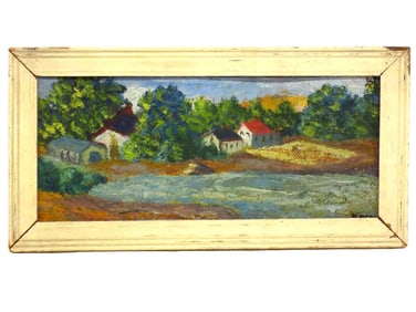 HENRY PERLE - COUNTRY HOMESTEAD PAINTING