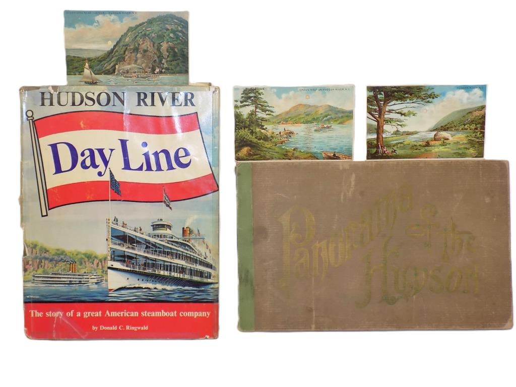HUDSON RIVER SHIP & PANORAMA BOOKS W/ POSTCARDS (1 of 11)