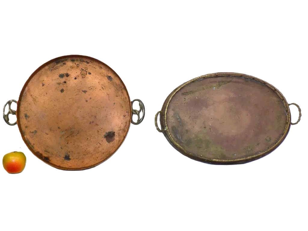 EARLY AESTHETIC MIXED METAL COPPER TRAYS (1 of 2)