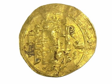 ANCIENT PERSIAN 22K GOLD DINAR COIN 700 - 900 AD