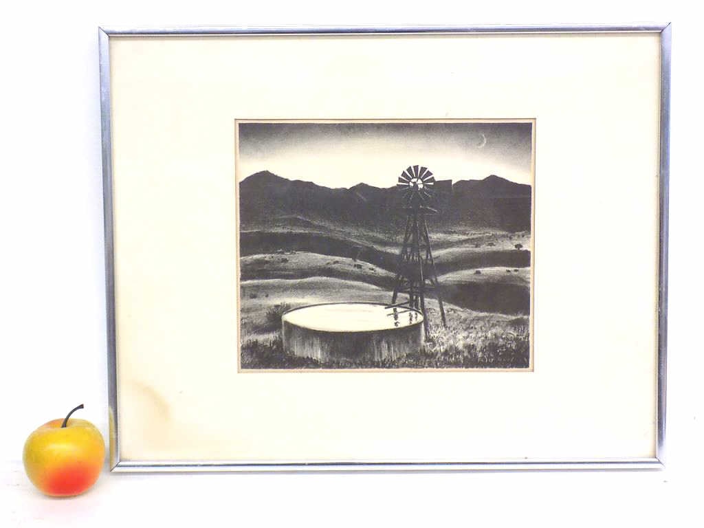 PETER HURD - STOCKWELL AT DUSK LITHOGRAPH (1 of 2)