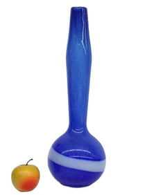 MIDCENTURY MODERN BLUE GENIE BOTTLE VASE