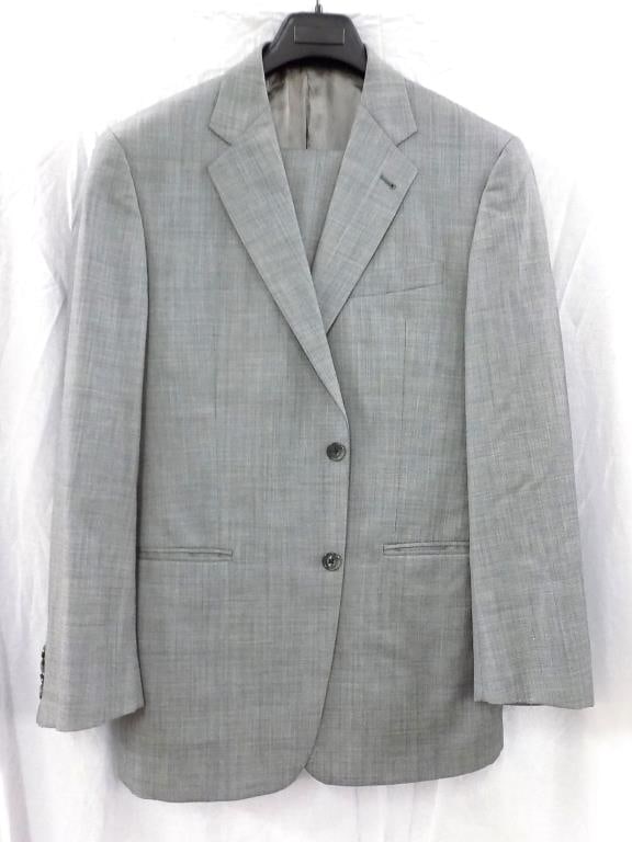JOSEPH ABBOUD DESIGNER MEN'S SUIT JACKET & PANTS: Joseph Abboud Designer Men's Dress Suit. Grey Jacket & Pants. Jacket Size 40R W34 Pants Size 34 Length 39.50"