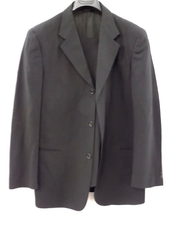 DONNA KARAN DESIGNER MEN'S SUIT JACKET & PANTS: Donna Karan Designer Signature Men's Dress Suit. Black Jacket & Pants. Jacket Size 40/33 Pants Size 34 Length 40"