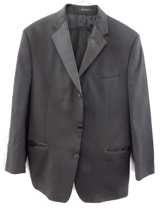 CALVIN KLEIN DESIGNER MENS DRESS SUIT TUXEDO: Calvin Klein Designer Men's Dress Suit Tuxedo Jacket & Pants. Black. Jacket Size 40R Pants Size 34 Length 40"