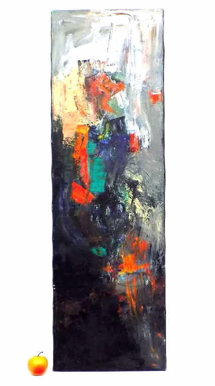 MIDCENTURY ABSTRACT EXPRESSIONIST PAINTING (1 of 3)