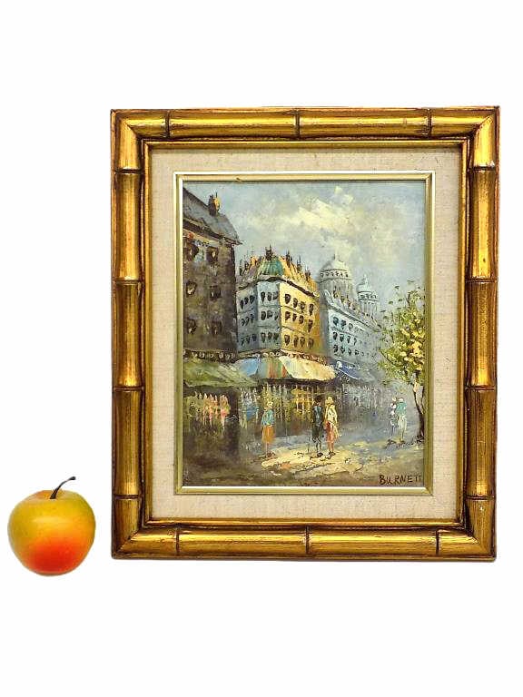 CAROLINE BURNETT - PARIS FRANCE VILLAGE PAINTING (1 of 3)
