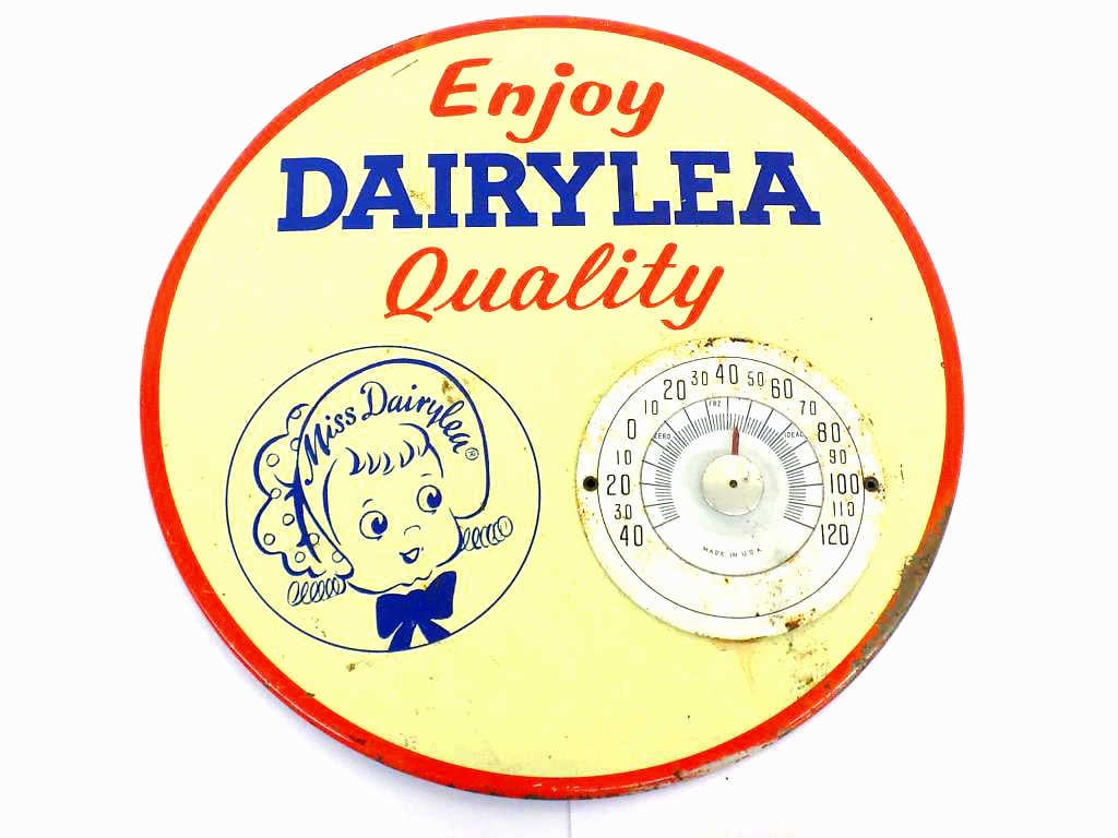DAIRYLEA ICE CREAM STORE ADVERTISING THERMOMETER (1 of 2)