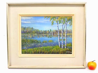 IRENE MCGUIRE - WOODLANDS POND PAINTING