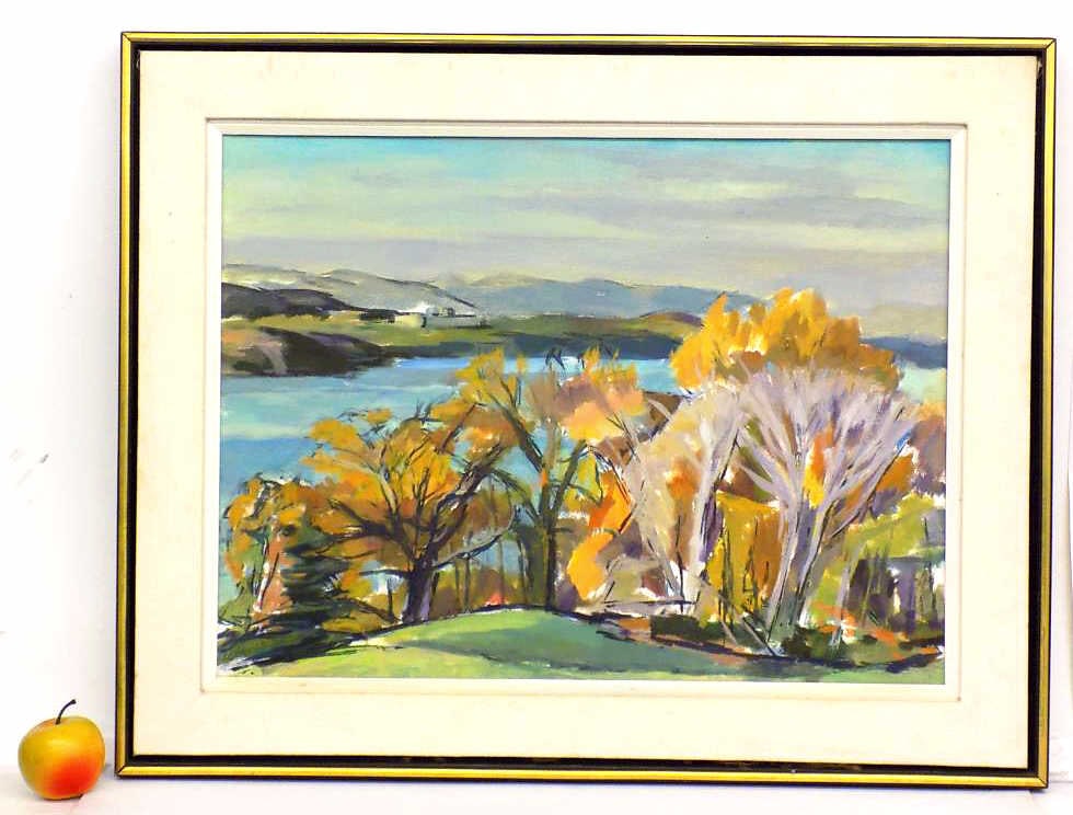 LEWIS RUBENSTEIN - VANDERBILT MANSION PAINTING: Lewis Rubenstein American New York 20th Century - American Associated American Artists Member. Impressionist Vanderbilt Mansion Painting. Oil on Canvas. Label Rear. Signed Lower Right. 24" x 30" Frame