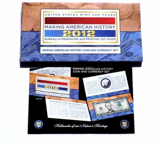 US MINT AMERICAN HISTORY COIN & CURRENCY SET