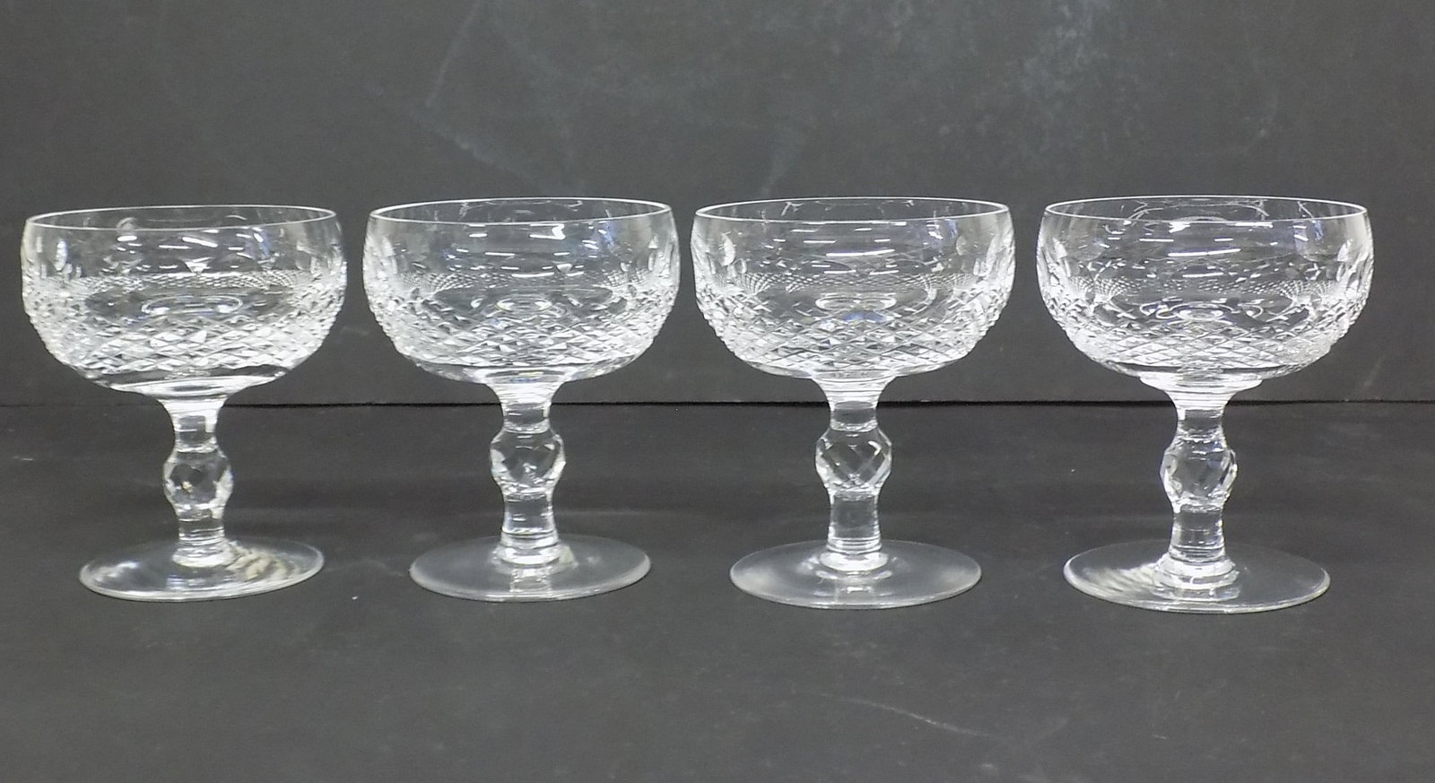 WATERFORD CRYSTAL CHAMPAGNE SHERBERT GLASSES 4 3/8" (1 of 3)