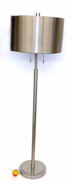 MIDCENTURY MODERN STEEL FLOOR LAMP 66.50" TALL (1 of 2)