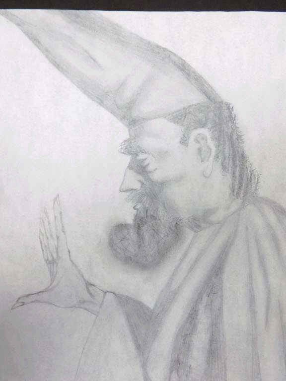 RAFAEL CORONEL - FIGURES GRAPHITE DRAWING - 2