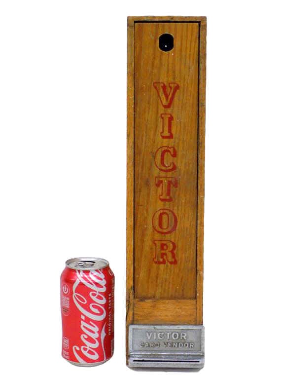 VINTAGE VICTOR CARD VENDOR FOR GUMBALL MACHINES (1 of 2)