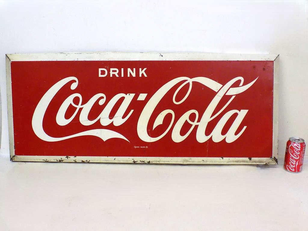 1950'S DRINK COCA COLA STORE ADVERTISING SIGN (1 of 4)