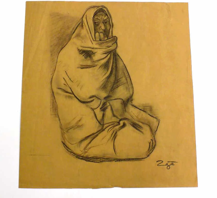 FRANCISCO ZUNIGA - LATINO LADY DRAWING (1 of 4)