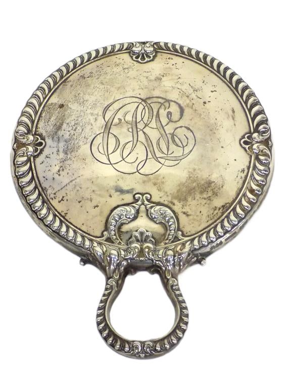 FANCY VICTORIAN GORHAM STERLING SILVER MIRROR (1 of 4)
