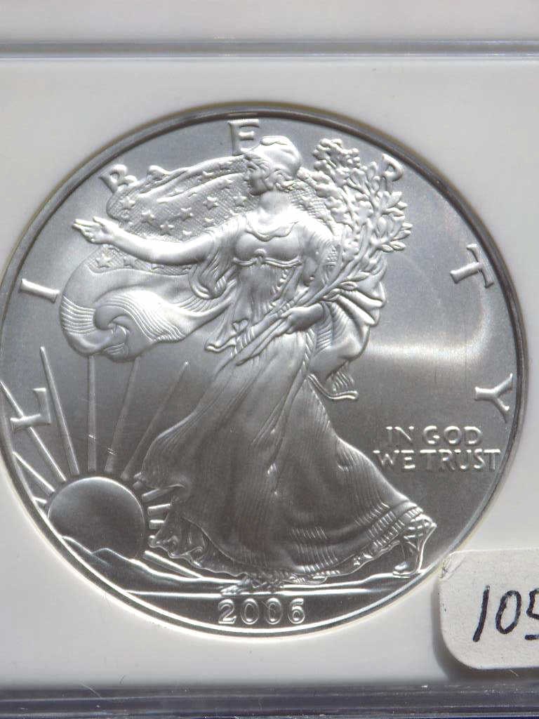 US MINT 2006 FIRST STRIKE SILVER EAGLE NGC MS 69 - 2