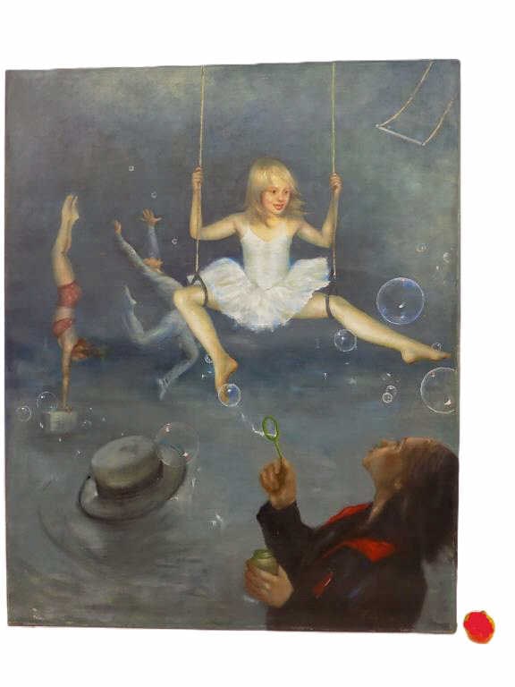FASULA - GIANT GIRL GYMNASTICS PAINTING (1 of 5)