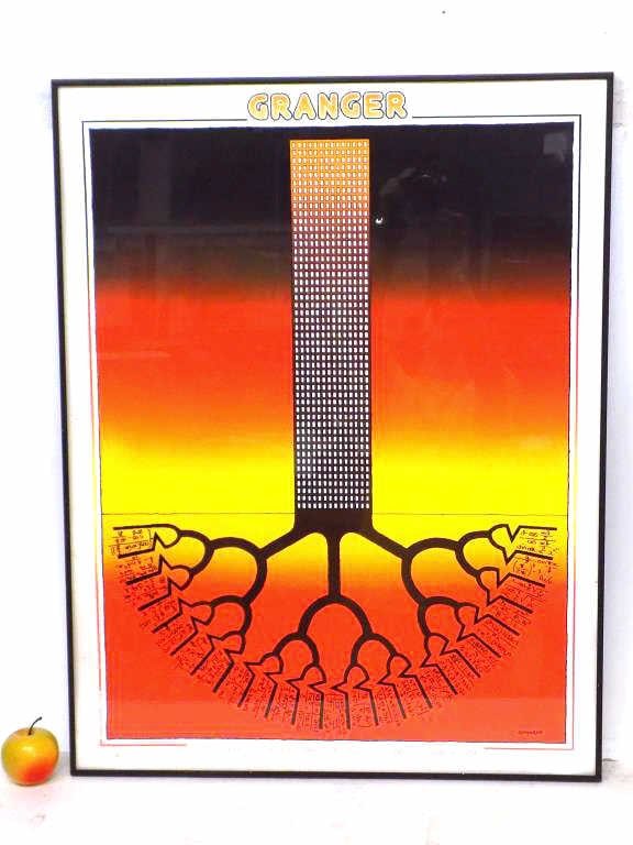 MICHEL GRANGER CITY SKYSCRAPER SILKSCREEN POSTER (1 of 4)