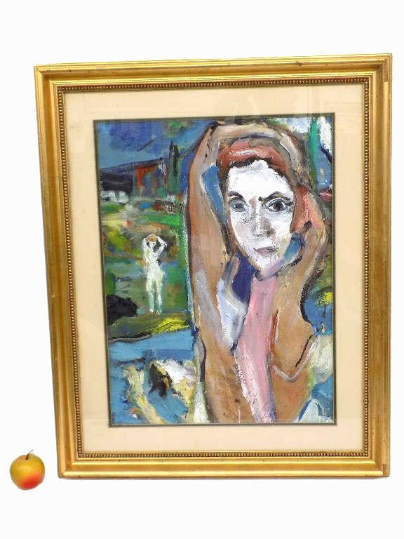 VAN GEMMILL - ABSTRACT RIVER MNEMOSYNE PAINTING (1 of 5)