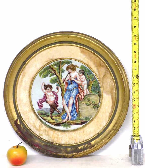 ANTIQUE MYTHOLOGICAL CAPODIMONTE PLAQUE (1 of 7)