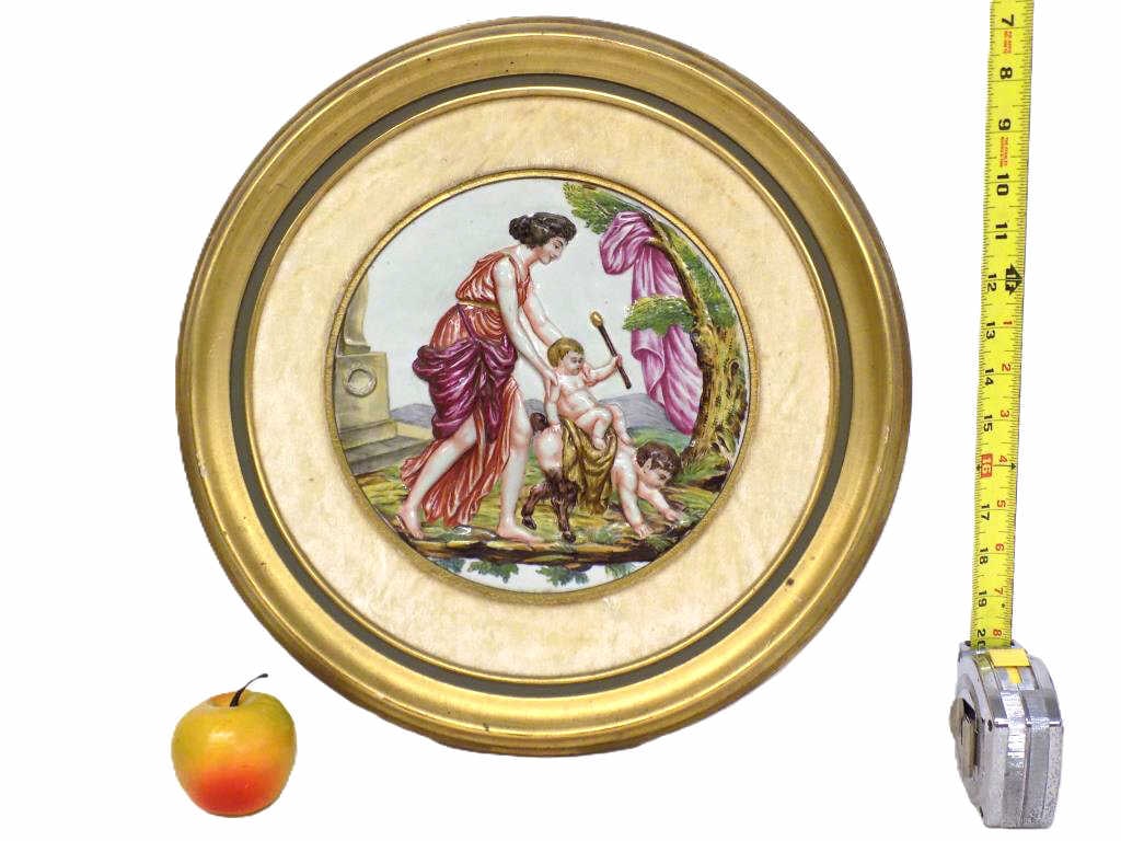 ANTIQUE MYTHOLOGICAL CAPODIMONTE PLAQUE (1 of 7)